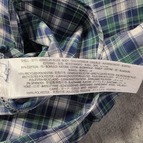 Ariat Shirt Mens Large Blue Plaid Pro Series Stretch Button Down Long Sleeve - Picture 7 of 10